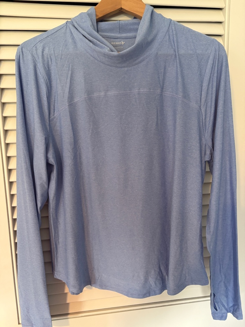 ⭐️NWT - Old Navy Active Light Blue Cloud Motion Cowl Neck Top